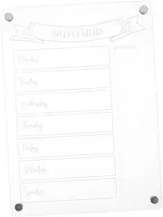 LALAFINA Dry Erase Board for Fridge Magnetic Menu Planning Board Wall Memo Note Board