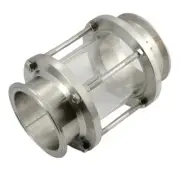 OD 3.5" Clear Flow Sanitary Sight Glass Tri Clamp Ferrule Stainless Steel 316