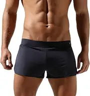 [BreakEgg] Mens Sports Underwear Boxers Comfortable Quick Dry Mesh Underpanties Man Boxers with Thongs Inner Shorts