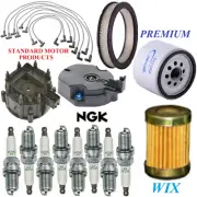 Tune Up Kit Filters Cap Wire Spark Plugs For CHEVROLET MONZA V8 4.3L 1976