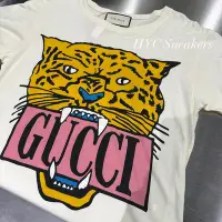 在飛比找Yahoo!奇摩拍賣優惠-[HYC] GUCCI 19SS 虎頭 老虎 印花 短袖 休