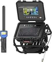 Sewer Camera with 512Hz Locator and Distance Counter, Self-Leveling Pipe Camera with 9" IPS Monitor and DVR Recorder Function, 1080P HD Drainage Camera,30M