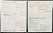 Year 2023 IRS Tax Forms 12 W-2 W2 Wage Tax Statement & 4 W-3 W3 Transmittal Form
