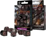Dragons Modern Dice Set Black & Copper