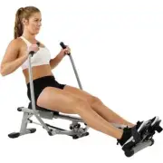 United States Silver Low-Impact Rowing Machine for Home Gym