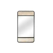 Metal Full Length Mirror - Black/Gold