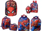 Marvel Spiderman Boys Backpack Bookbag Lunch Box School Kids Toy Gift Superhero
