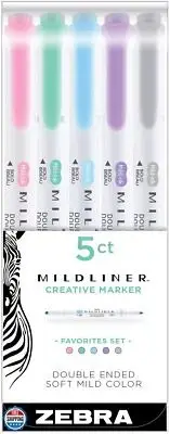 Zebra Pen Zebra HIGHLITER 5/PK TOPSELLERS