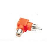 Right Angled RCA PHONO Coupler Adapter Plug Red UK