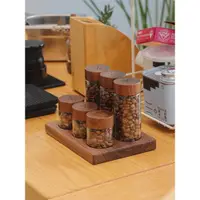 在飛比找ETMall東森購物網優惠-咖啡豆展示架 咖啡豆罐密封保存罐 分裝罐子儲存罐收納儲存分裝