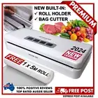 AMBIANO PRO Vacuum Food Sealer w/ Roll Holder & Bag Cutter + FREE 5 METRE ROLL