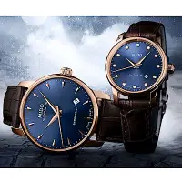 在飛比找Yahoo奇摩購物中心優惠-MIDO 美度 官方授權 永恆系列午夜藍機械對錶(M7600