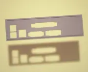 Intel D815EEA I/O Shield, 3D Printed, IO Plate