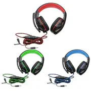 OVANN X2 3.5mm Stereo Headset with Microphone Volume Control for PC GAMING 20467 BLACK & GREEN