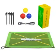 Premium Golf Training Impact Mat Analysis Swing Path Golf Practice Mat Aid Pad