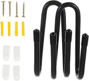 Yardwe 2pcs Skateboard Wall Mount Hook Durable Hanger for Surfboard Guitar Space Saving Storage for Home Decoration Display