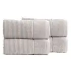 4PK Renee Taylor Cambridge 650GSM Textured 160x80cm Bath Sheet Pumice Stone
