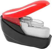 Hand-Held Safe Stapler No Staples Staplel 4 Sheets for Paper Binding Shop School Office Home Red