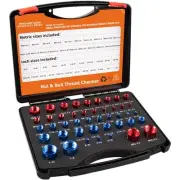 44PCS Nut and Bolt Thread Checker Comprehensive Bolt Size and Thread Gauge To...