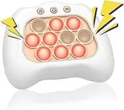 Quick Speed Push Puzzle Game Console Toys, Fast Push Bubble Game Light Up Pop Pro Fidget Games Pop Fidget Sensory Toys for Adults and Kids Bubble Stress Relief Handheld Electronic Pop Game for Kids