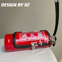 在飛比找蝦皮購物優惠-【XZ】全網最酷特殊造型機車置物箱｜超酷滅火器機車側置物箱🧯