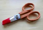 Electrician Scissors Fiber Optic Cutter Micro Serrated Blade