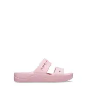 Crocs Baya Platform Slide Sandal Women's Size 7 Pink Slip-On Open Toe