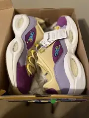 Size 11 - Reebok Question Low x BBC Ice Cream Yellow Lilac Glow 2020 - G55351