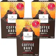 Taylors of Harrogate Hot Lava Java Coffee Bags, 3 Boxes of 10 (Total 30 Bags)