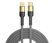 I19 20W Gold-plated Data Cable Braided Fast Charging Cable Mobile Phone Type-c To Lighting Charging Cable for IPhone 13