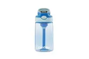 Contigo Kids Autospout 414ml Water Bottle w Straw Juice Drink Container Blue