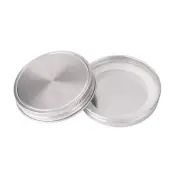 2pcs Stainless Steel Wide Mouth Mason Jar Lids for Mason Canning Jars Caps