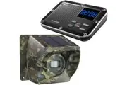Solar Driveway Alarm Wireless Outside 1800ft Range, Outdoor Motion Sensor & Detector Driveway Alert System with Rechargeable Battery/Weatherproof/Mute Mode 1 host 1 extensionCamouflage