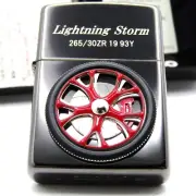 Lightning Storm Spining Wheel Red Zippo Oil Lighter 2022 MIB