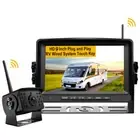 Digital Wireless 9" Monitor DVR Record Reversing Camera 12-24v For Caravan Truck