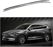 2Pcs Aluminum Compatible for Mazda CX -8 2022 2023 2024 Roof Rail Racks Side Rail Bar Silver