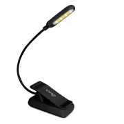 Rechargeable Clip On Book Reading Light for Night Bed Flexible Bedtime Lamp