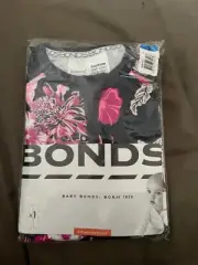 BONDS Wondersuit Zippy Navy Hibiscus Fluro Flower Pink Size 3