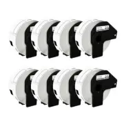 8 Roll DK1201 White Address Labels 400 Labels For Brother QL-800 1-1/7"x3-1/2"