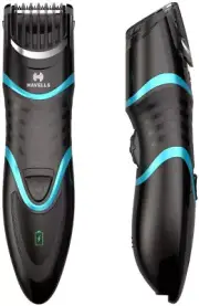 Havells USB Quick Charge Zoom Wheel Beard Trimmer (Blue) ‎BT9000,Battery Powered