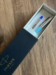 Parker JOTTER Ballpoint Pen, GLAM ROCK AZURE BLUE +1 REFILL, Gift Box ( 1 PEN )