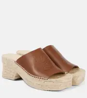 [Loewe] Loewe Paula's Ibiza Petal 80 espadrille mules AU 7 brown