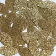 Navette Leaf Sequin 1.5" Light Gold Metallic Sparkle Glitter Texture Paillettes