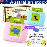 Talking Flash Cards Preschool 224 Words Toddlers Learning Cards Toy Kids NDS