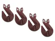 3/8" Chain Grab Hook with Cradle Grade 80 Lifting with Clevis Pin (4 Pack)