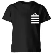 Looney Tunes Taz Stripes Pocket Print Kids' T-Shirt - Black