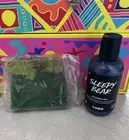 Lush LE Sleepy Bear 3.3 oz Shower Gel & Christmas Lights Soap, Plus Samples!