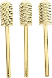 3Pcs Nail Drill Bits Durable Tungsten Carbide Nail Bits for Manicure Easy to Use Nail Drill Accessories for Home Salon for Reshaping Nails and Cuticle Care