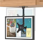 Laivli Show 15 Under Cabinet Mount, Easy to Adjust The Height with Thumb Screw, Rotate Tilt Swivel for 15.6" Smart Display, Whole Aluminum Mount for Show 15，VESA 75x75mm 100x100mm (Black)