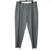 NWT Eileen Fisher Soft Wool Flannel Pleated Tapered Ankle Pants in Gray size XL